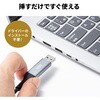 500-LAN6KASL03 LAN変換ケーブル CAT6 RJ-45/USB A サンワダイレクト 74826145