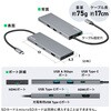 400-DKMP6GM ドッキングハブ USB TypeC サンワダイレクト 74826301