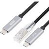 500-LAN6KCPD01 LAN変換ケーブル CAT6 RJ-45/USB TypeC サンワダイレクト 74826328