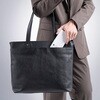 200-BAG187BK キャリングバッグ 本革 トート サンワダイレクト 74826389