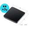 200-QL030BK 耐震接着ゴム 四角4枚入り サンワダイレクト 74826398