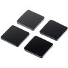 200-QL030BK 耐震接着ゴム 四角4枚入り サンワダイレクト 74826398