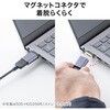 500-HD035MD HDMIアダプタ 下向き マグネット脱着 サンワダイレクト 74826441
