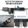 TAP-SPSLIM8MG-2W 電源タップ スリム マグネット/雷ガード付き サンワサプライ 74996656