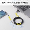 KU-CAL20TK2 USB TypeC-Aケーブル USB2.0 サンワサプライ 74996751