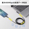 KU-CCP60L20TK2 USB TypeCケーブル USB2.0 PD60W対応 サンワサプライ 74996875