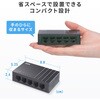 LAN-GIGAC503BK スイッチングハブ Giga対応 TypeC給電 サンワサプライ 74996900