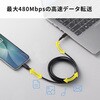KU-CCP6020TK2 USB TypeCケーブル USB2.0 PD60W対応 サンワサプライ 74996918