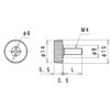 KSC4-8 十字穴付つまみノブ (白) ラクテム 75087408