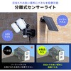 800-LED101 LEDセンサーライト ソーラー充電式 2灯 サンワダイレクト 75092477