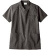スクラブ(男女兼用・半袖) OV6503-8(グレー) 4L 住商モンブラン