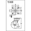TYPBJB-100A 耐熱性フェノール車(自在車)ストッパー付 TRUSCO 75139513