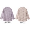 822126-04 822126 後ろ長めTシャツブルーS ケアファッション 75146849