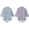 822127-23 822127 7分袖後ろ長めTシャツパープルLL ケアファッション 75147068