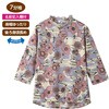 822128-21 822128 7分袖後ろ長めTシャツパープルM～L ケアファッション 75147129