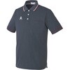 ルコック 男女兼用半袖ポロシャツ UZL3021-20(チャコール) L 明石スクールユニフォームカンパニー