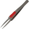 ラバーグリップ付 フッ素加工 ステンレスピンセット SUS410 ANEX