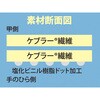 K-300-S 耐切創手袋”ケブラーK-300 あつ手スベリ止付”(10双入) トワロン 75266445