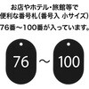 BF-73-BK 番号札 小 番号入り76～100 OP 75266628