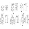 A-1430 滑車 プーリーブロックベケ付 水本機械製作所 75267669