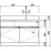 DWE-1275 実験用流し台 ホワイトタイプ DWEシリーズ アズワン 75271711