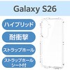 PM-G261TSLACR Galaxy S26 (SC-51G) ケース ハイブリッド 衝撃吸収 軽量 ストラップホール付 ストラップホールシート付 エレコム 75277950
