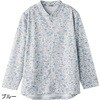 820597-23 820597 ロングファスナーTシャツブルーLL ケアファッション 75279955
