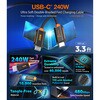 JUCX26L10 USB-C to USB-C 240W 高耐久、柔軟ダブル編組、急速充電ケーブル1m j5 create 75283629
