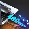 JUCX26L10 USB-C to USB-C 240W 高耐久、柔軟ダブル編組、急速充電ケーブル1m j5 create 75283629