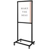 BSMMSAC-A2R-KSET ブラックスマートメッセージスタンド A2両面 キャスターセット 常磐精工 75314797