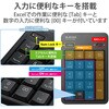 TK-TDM022SKBK テンキー ワイヤレス 無線 USB接続 抗菌 静音 メンブレン エレコム 75352543