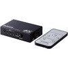 DH-SW4KP31BK HDMI切替器(3ポート) PC ゲーム機 マルチディスプレイ ミラーリング 専用リモコン付き エレコム 75353329