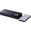 DH-SWL4BK HDMI切替器(4ポート) PC ゲーム機 マルチディスプレイ ミラーリング 専用リモコン付き エレコム 75353338