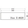 HAX2-8620N プレート正面付タイプ ステンレス無地 光 75381647
