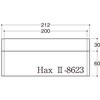 HAX2-8623N プレート正面付タイプ ステンレス無地 光 75381656