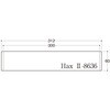 HAX2-8636N プレート正面付タイプ ステンレス無地 光 75381690