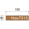 HAX7315SN プレート正面付タイプ アルミヘアライン無地 光 75381708