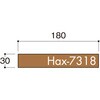 HAX7318SN プレート正面付タイプ アルミヘアライン無地 光 75381726