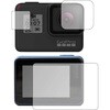 液晶保護フィルム GoPro HERO7 Black/GoPro HERO6 / GoPro HERO5 液晶モニター、レンズ、表示パネル3点セット 対応 指紋防止 光沢 クリア 互換品 メディアカバーマーケット