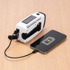 800-LED100 LEDライト 多機能防災ラジオ付き 手回し/USB/ソーラー対応 サンワダイレクト 75418160