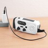 800-LED100 LEDライト 多機能防災ラジオ付き 手回し/USB/ソーラー対応 サンワダイレクト 75418160