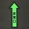 YCHY-5030 床面 中輝度蓄光避難誘導ステッカー【JIS JB規格品】 非常口↑(大) 矢印マーク TRUSCO 75460537