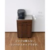 NSKD-2DW(WH) 隠せる ゴミ箱 フタ付き 2分別 14L キッチンカウンター ステンレス天板 キャスター付き YAMAZEN(山善) 75461061