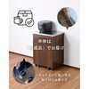 NSKD-2DW(WH) 隠せる ゴミ箱 フタ付き 2分別 14L キッチンカウンター ステンレス天板 キャスター付き YAMAZEN(山善) 75461061