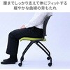 CKNC-C59(BK/BK) ミーティングチェア キャスター付き ネスティング YAMAZEN(山善) 75461097