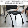 CKNC-C59(BK/BK) ミーティングチェア キャスター付き ネスティング YAMAZEN(山善) 75461097