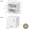 100-CUBEF1BK 収納ボックス キューブ型 サンワダイレクト 75461998