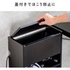 100-CUBEG11BK 収納ボックス キューブ型 開閉蓋付 サンワダイレクト 75462016