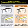 100-DESKFOP1BK リーンフォースメント サンワダイレクト 75462129