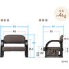 150-SNCH70DBR チェア 座椅子 サンワダイレクト 75462138